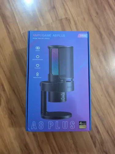 Microfone Gamer Fifine Ampligame A8 Plus RGB - Novo Na Caixa