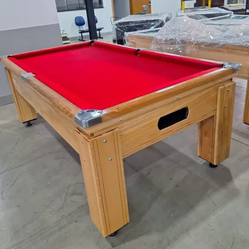 Mesa de bilhar sinuca 2.20x1.20 Madeira Maciça Caçapa em alumínio Tampo em MDF 18mm