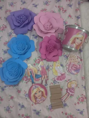 Lote itens de festa tema barbie