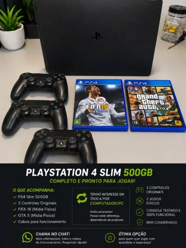 PS4 Slim 3 controles.