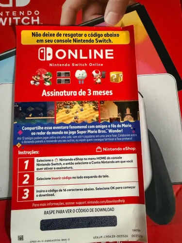 ASSINATURA 3 MESES NINTENDO SWITCH 2 ONLINE