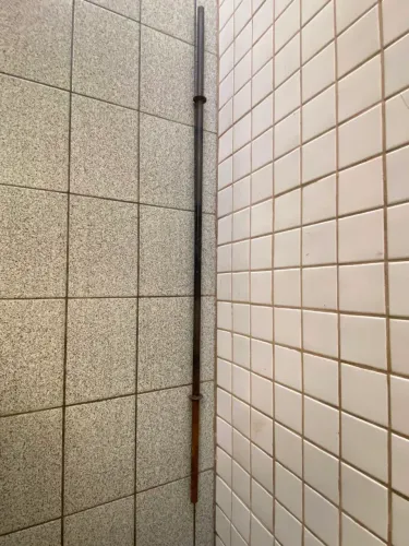 Barra de ferro para musculação 1,80 m