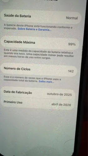 iPhone 15, 128gb, 99% bateria MUITO NOVO !!!