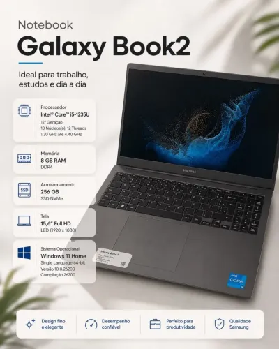 Notebook Samsung Galaxy Book2