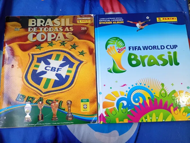 2 álbuns pelo preço de 1. Álbum Copa do Mundo 2014 + BRINDE Brasil de Todas as Copas.