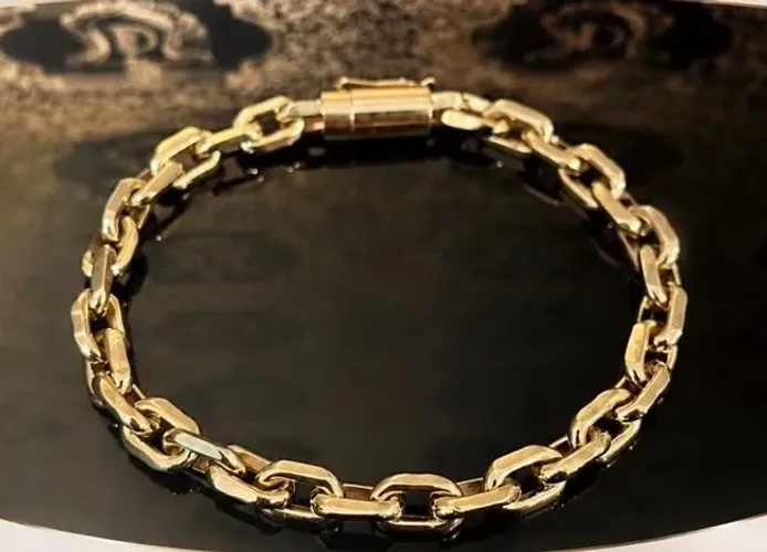 Pulseira Cadeado Em Ouro 18k 750