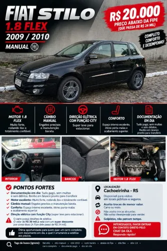 Fiat Stilo 1.8/ 1.8 Connect Flex 8V 5P 2010