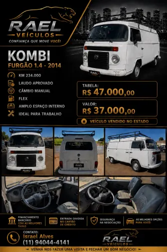 Volkswagen Kombi Furgão 1.4 MI Total Flex 8V 2014