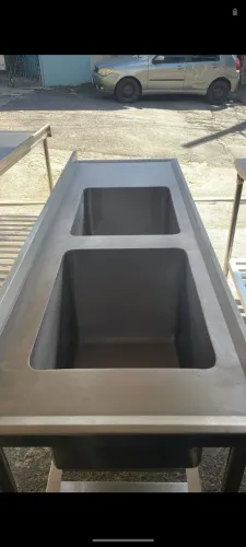Bancada de inox 304 com cuba 