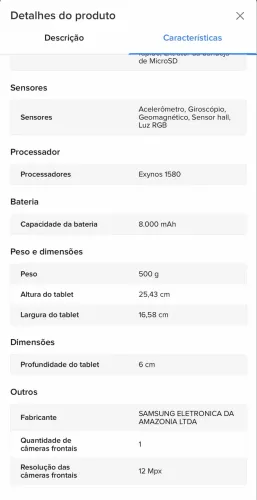Tablet Samsung Galaxy Tab S10 Fe Wifi 128gb 8gb 10.9