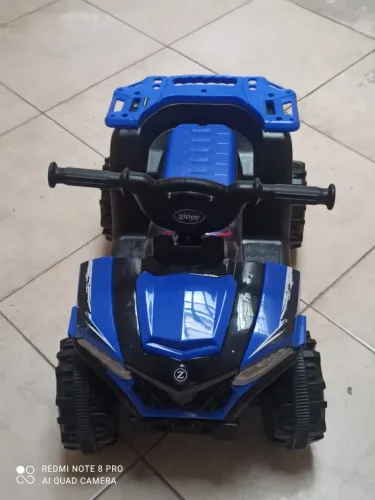 Quadriciclo Infantil Eletrico 6V Adventure Verde Com Farol De Led e Musica