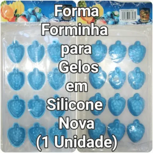 Forminha para Gelos em Silicone Nova
