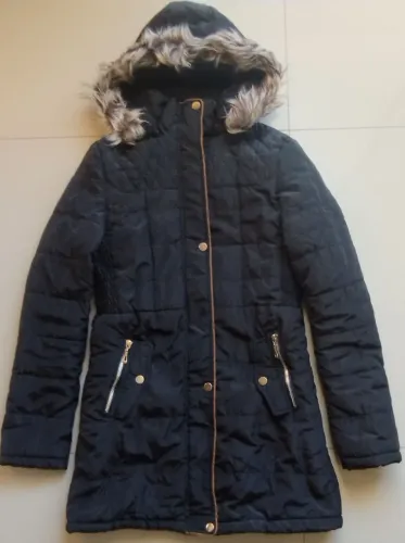 Parka/jaqueta/casaco/sobretudo preto PP/Tam 16 
