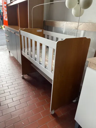 Mini Berço 100% MDF com Colchão Yescasa