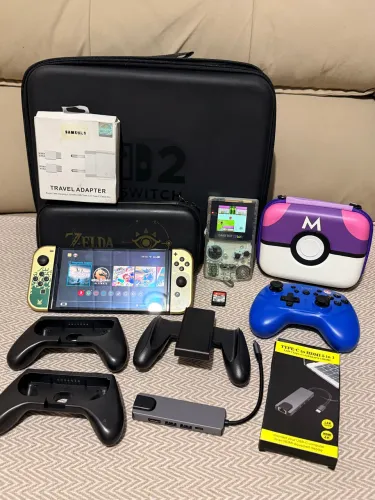 Nintendo switch oled Zelda e game boy color ips