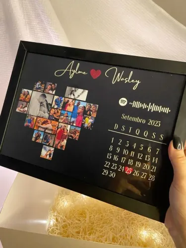Presente quadro personalizado casal