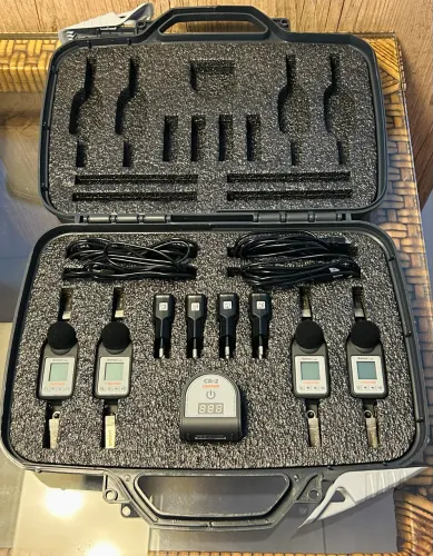 Kit Dosímetro de Ruído Criffer Sonus 2 Plus - Completo com 4 Dosímetros + Calibrador CR-2