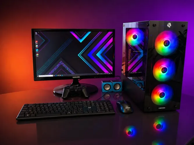Pc gamer completo + Monitor 22, Intel i5, 16gb ram, Placa de video 2GB, SSD