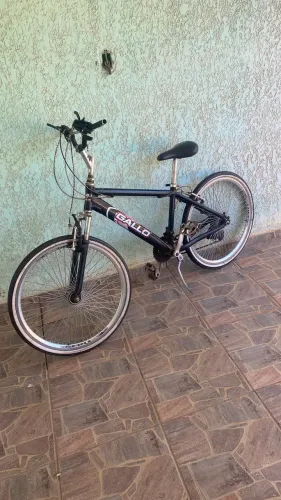 Bicicleta Gallo Preta Brilhante TAM 15