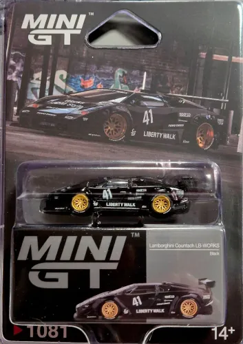 MINI GT Lamborghini Countach LB-WORKS Black linda