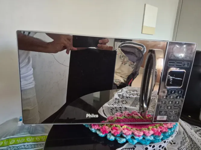 Micro-ondas com defeito