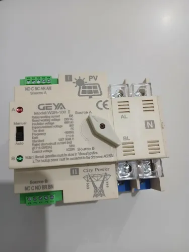 Chave de transferência automática GEYA W2R ATS 220v