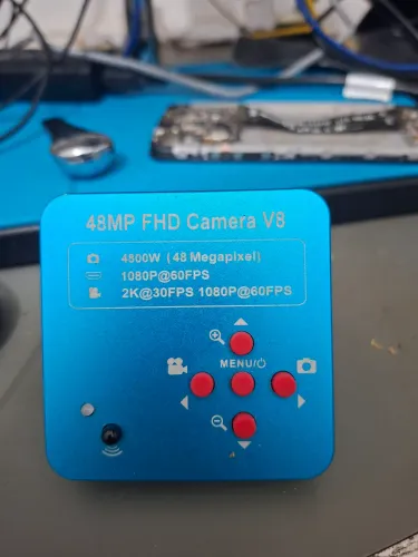 Camera eakins microscopio trinocular FHD V8 1080p 60 fps
