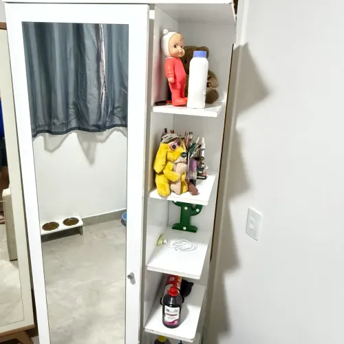 Sapateira 1 porta com espelho