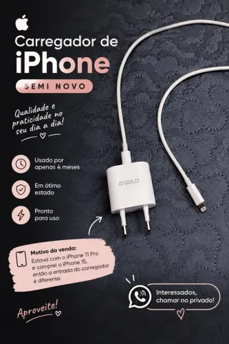 Carregador de iPhone 