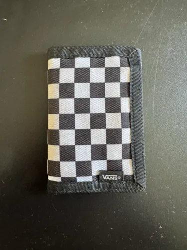 Carteira vans slipped checked