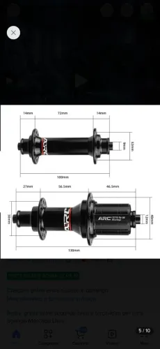 Cubo de Bicicleta ARC RT003/RT010