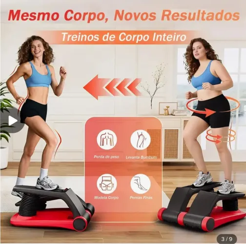 Air Climber Power System Stepper Elásticos Suporta Até 150kg