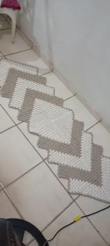 Tapete/passadeira em crochê