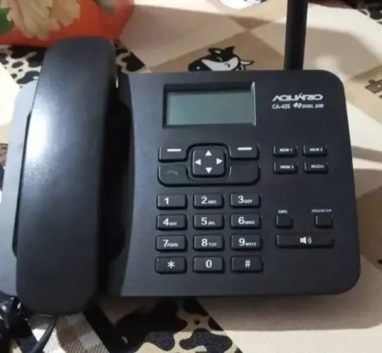 Telefone fixo aquário