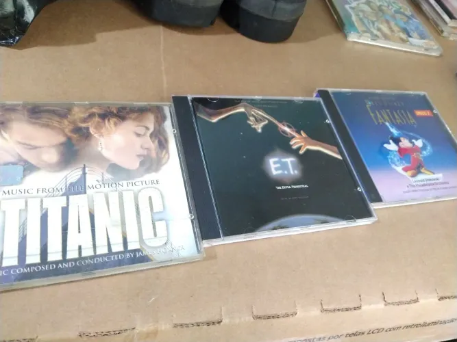 CD filmes Titanic ET Fantasia Disney original