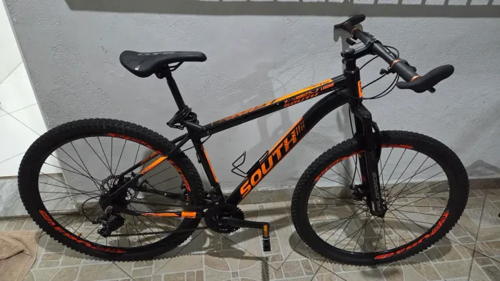 Bicicleta aro 29 south legend laranja