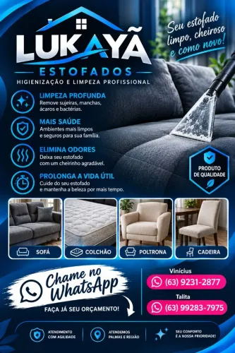 ? LIMPEZA E HIGIENIZAÇÃO DE ESTOFADOS