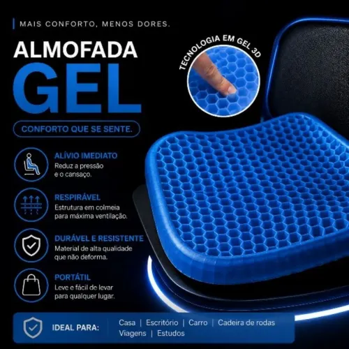 Colmeia - Alivia Cóccix e Dor Lombar - Cadeira Escritório