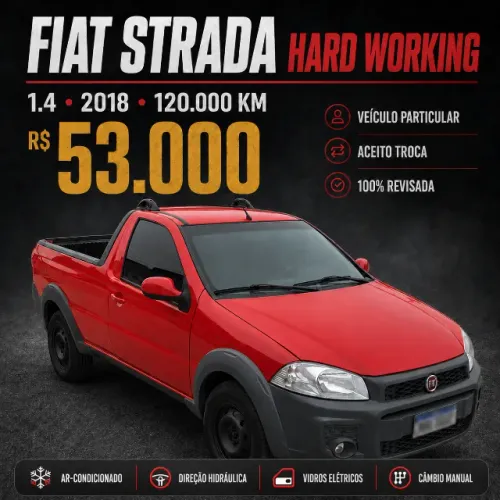 Fiat Strada Working Hard 1.4 Fire Flex 8V CS 2018