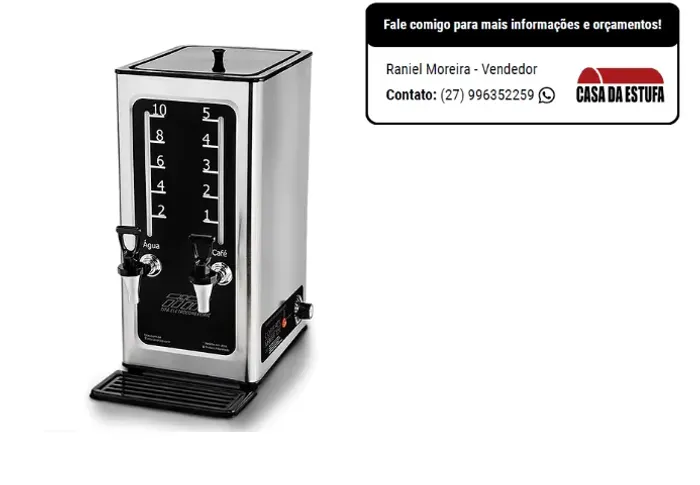 Cafeteira Elétrica 5 litros Coffee Line em Inox Titã - 110 V