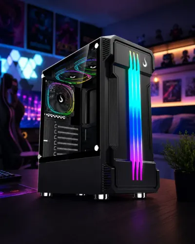 Gabinete gamer rose mode
