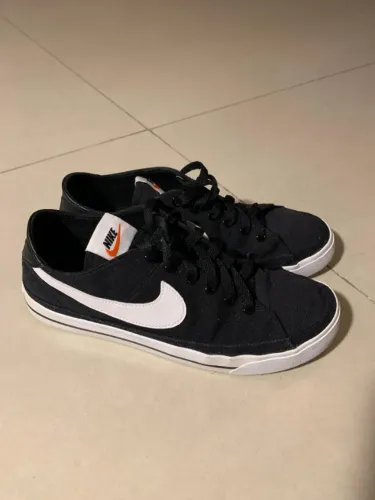 Nike Court Legacy Canvas Feminino Preto/Branco - Nº 38 - Ótimo Estado