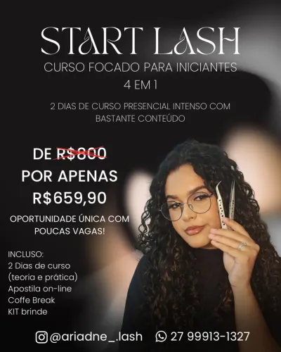CURSO INICIANTE LASH DESIGNER - START LASH