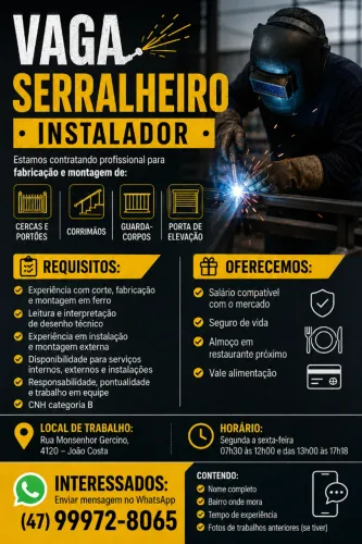 Serralheiro Ferro Instalador