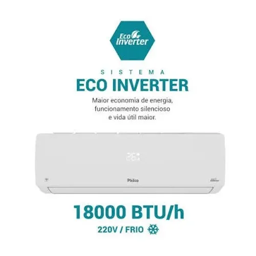 Ar-Condicionado Philco Inverter 18000BTUs Frio - 220V lacrado