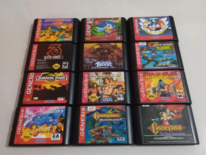 Cartuchos de Jogos Novos Mega Drive - Faço OLXPAY