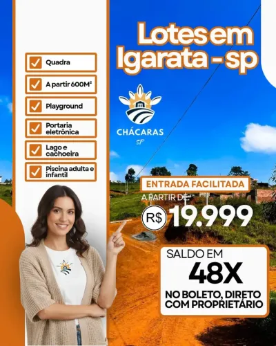 O lugar ideal para construir seu refúgio existe e fica em Igaratá