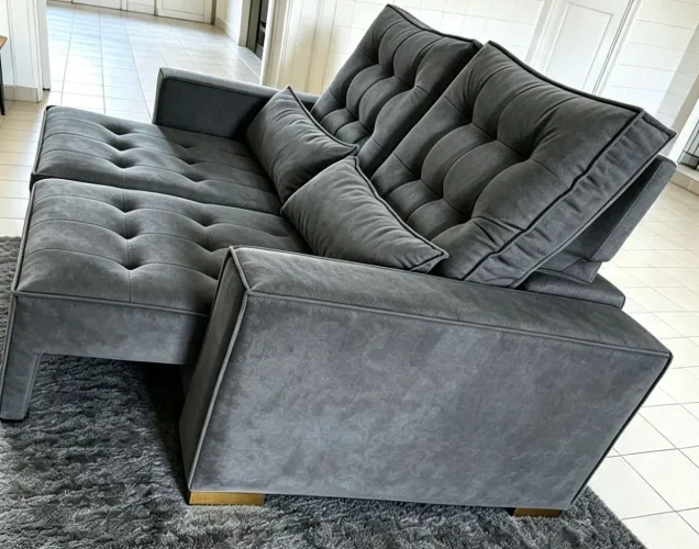 Sofá retrátil reclinável confortável e elegante perfeito para sua sala de estar