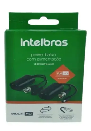Vendo 2 kits de Power balun Intelbras 