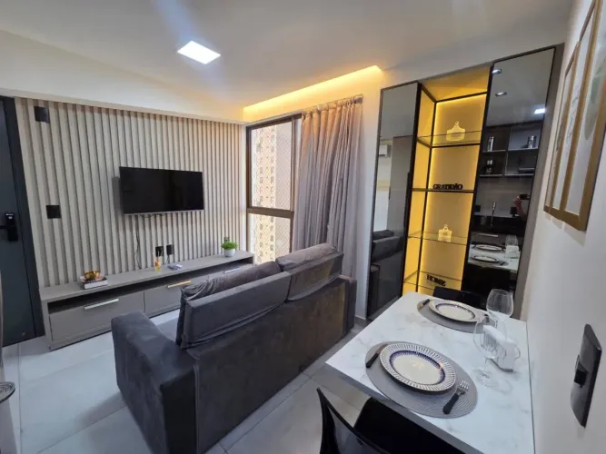 APTO C/ 1 QUARTO TODO MOBILIADO EM TAMBAU Modernidade, Conforto e Localizacao Imbativel!